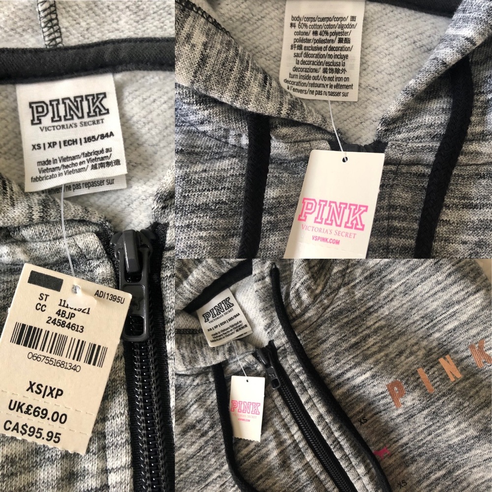 💗PINK VS 🌟Star Bling ✨Hoodie💗 - Picture 13 of 16
